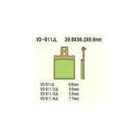 VD911JL PASTILHA DE FREIO HH SINTERIZADA METÁLICA