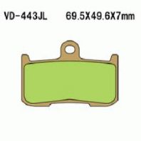 VD443JL PASTILHA DE FREIO HH SINTERIZADA METÁLICA