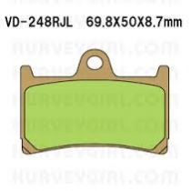VD248RJL PASTILHA DE FREIO HH SINTERIZADA METÁLICA