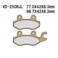 VD250RJL PASTILHA DE FREIO HH SINTERIZADA METÁLICA