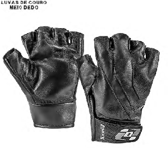 Luvas Protector de Couro - Meio Dedo