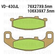 VD430JL PASTILHA DE FREIO HH SINTERIZADA METÁLICA