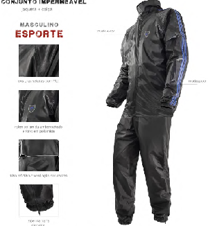 Capa de Chuva Masculina - esporte