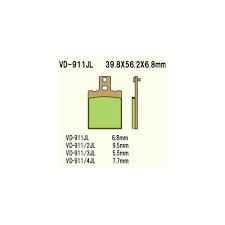 VD911JL PASTILHA DE FREIO HH SINTERIZADA METÁLICA