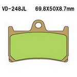 VD248JL PASTILHA DE FREIO HH SINTERIZADA METÁLICA