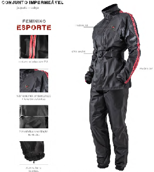 Capa de Chuva Feminina - esporte