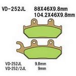 VD252JL PASTILHA DE FREIO HH SINTERIZADA METÁLICA