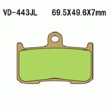 VD443JL PASTILHA DE FREIO HH SINTERIZADA METÁLICA